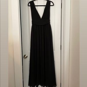 Lulu’s Heavenly Hues Black Maxi Dress